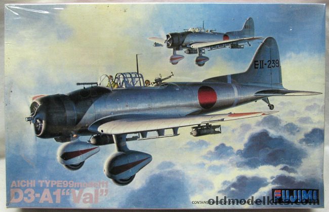 Fujimi 1/48 Aichi Type 99 D3A1 Val - Carrier Dive Bomber - Markings for Three Aircraft, Q-1 plastic model kit